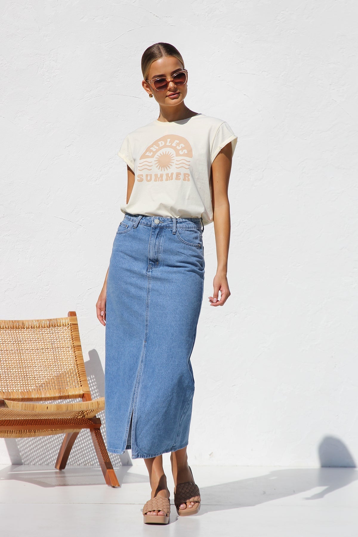 April denim kjol