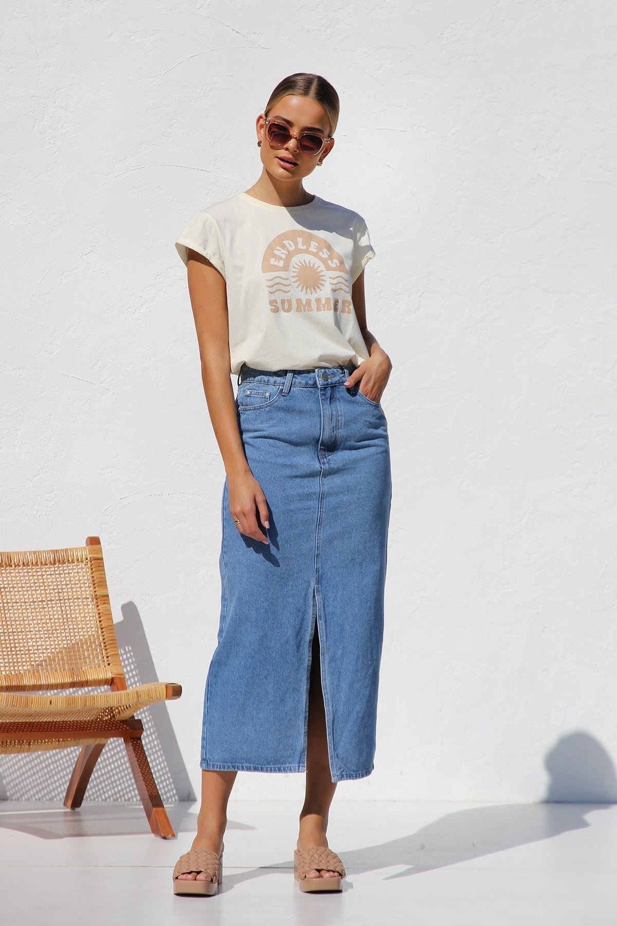 April denim kjol