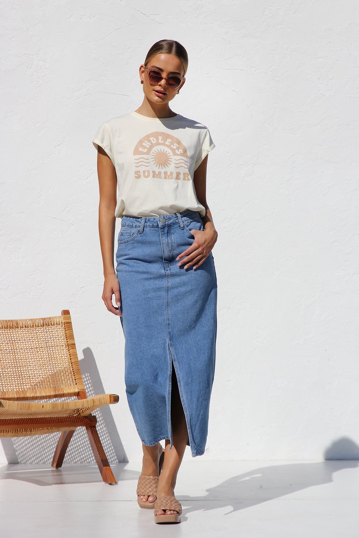 April denim kjol