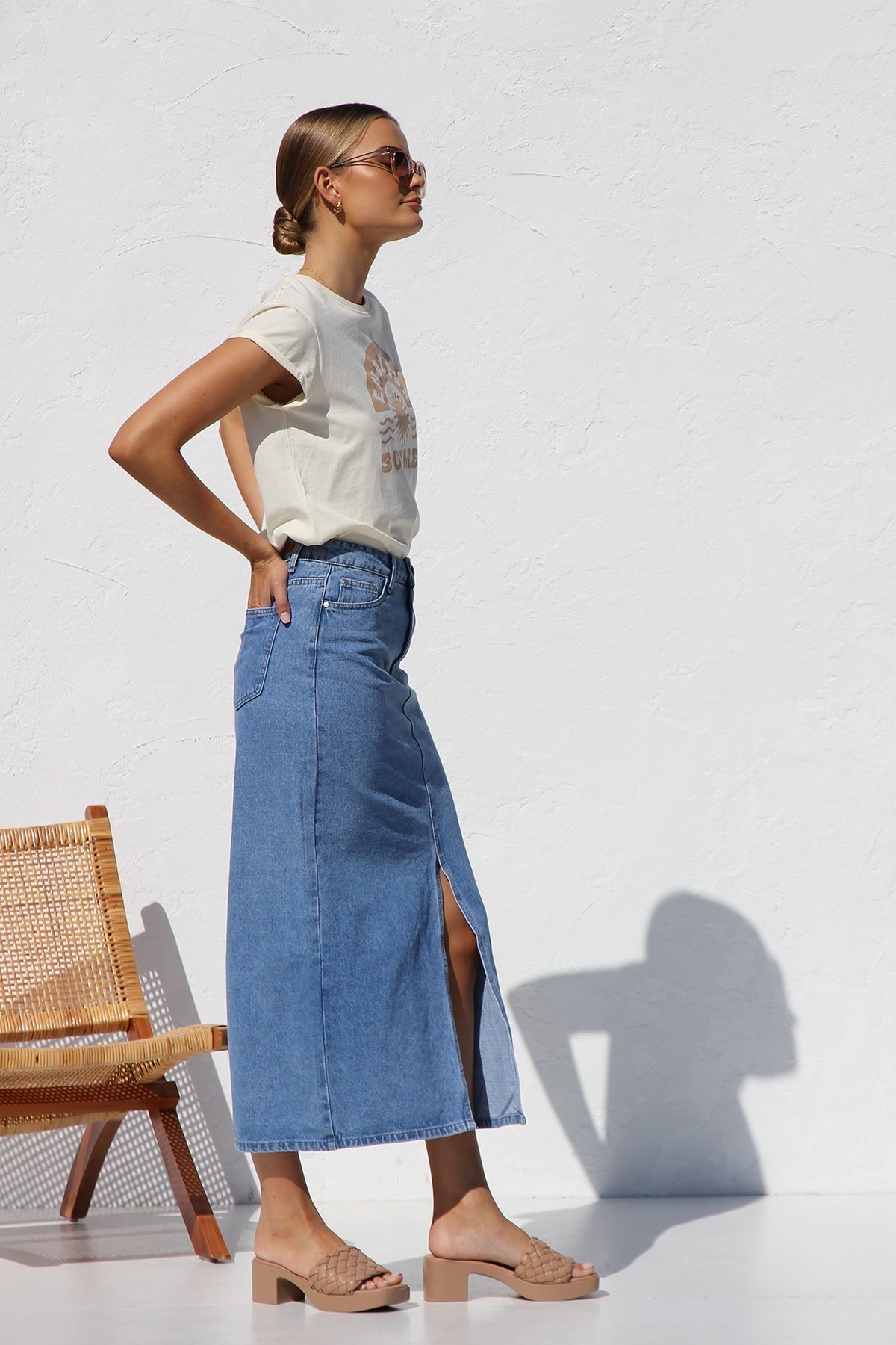 April denim kjol