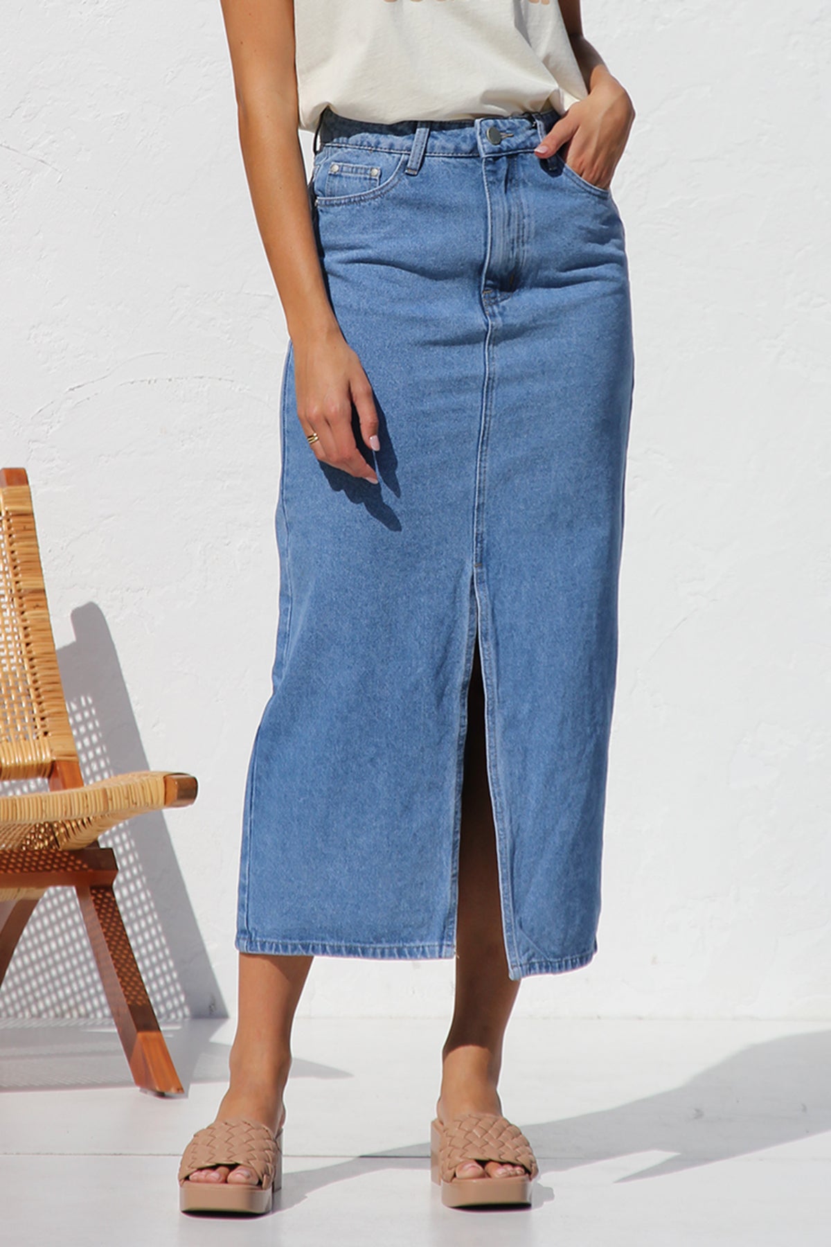 April denim kjol