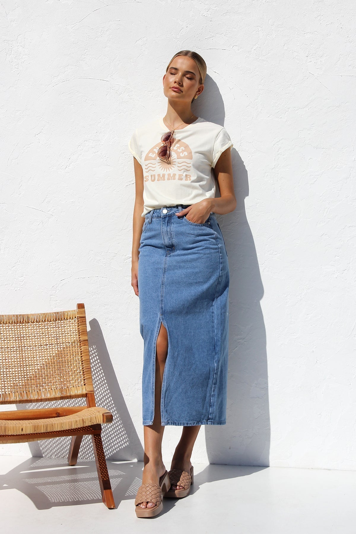 April denim kjol