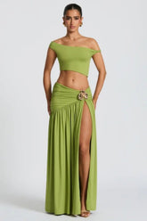 Saira Maxi Dress  - Olive