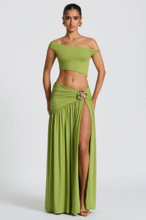Saira Maxi Dress  - Olive